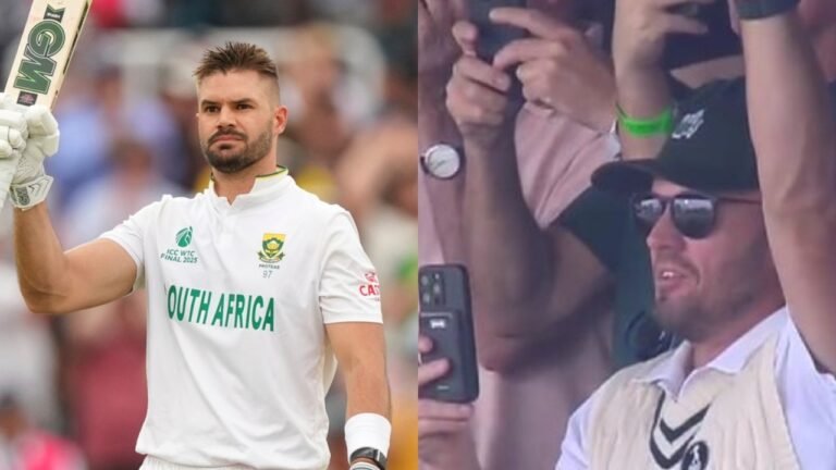 WTC Final: AB de Villiers Cheers Aiden Marcram’s Historic Century from Stands