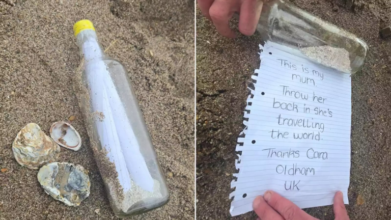 “This is my mom, travels”: The woman sends the ashes of the mother to the sea in a bottle but returns | The news today