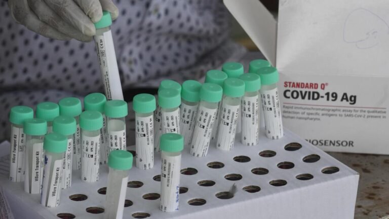 The child found that Covid positive in the Karnatak’s Dharwad district