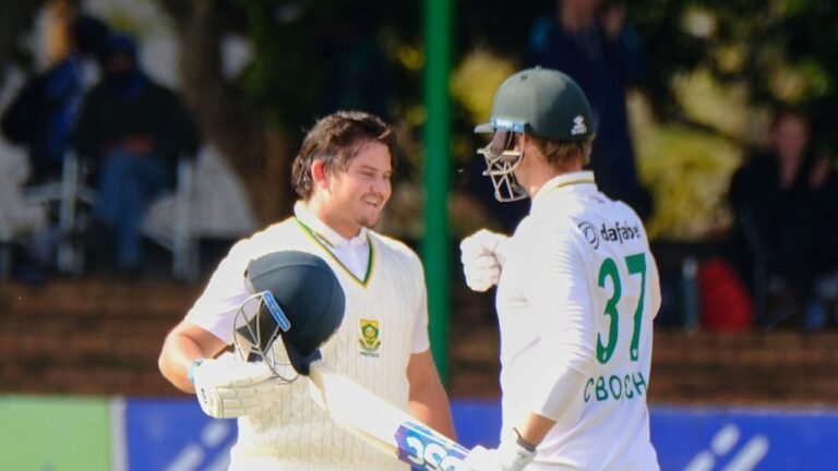 Winter vs sa: centuries from Pretorius, Bosch to overturn script for South Africa 1. Day