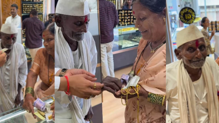 93-year-old buys mangalsura for his wife, the shop owner only takes “20 GBP” in the touch gesture | Watch a viral video | Tech Word News