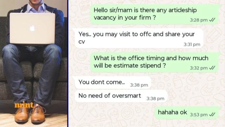 Faridabad calls a student CA “Overmart” to ask for working hours and scholarships; Social media requires the name of society | Tech Word News