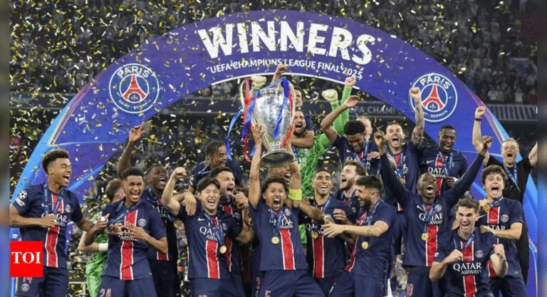 Champions League finals: PSG Hammer Inter Milan 5-0 to win the first title | Football Messages – Times of India