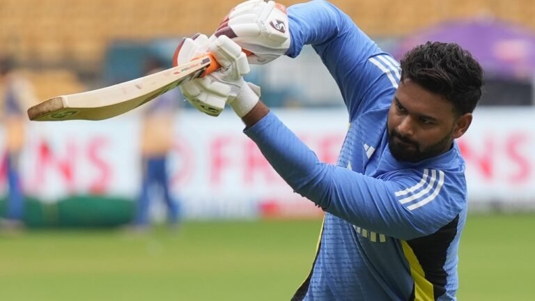 Watch: Rishabh Pant breaks the roof of the stadium with a monstrous six during training