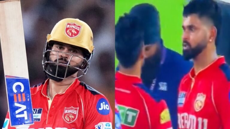 Watch: Angry explosion Shryas Iyer in SHASHANK SINGH After the match winning knocking vs mi