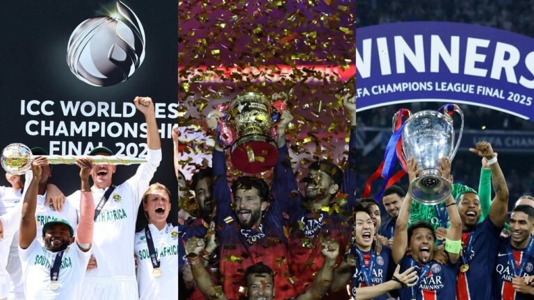South Africa Win WTC, RCB Win IPL, PSG Get UCL: 2025 Year long awaited