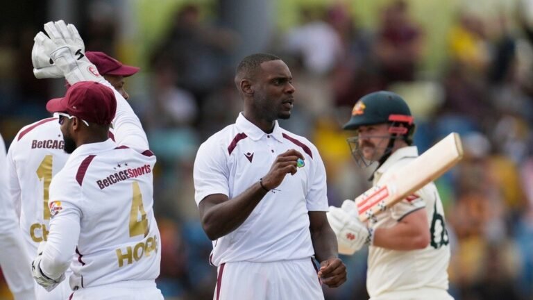 Wi vs aus, 1 test: Australia take the upper hand after the controversial referees calls on day 2. Day