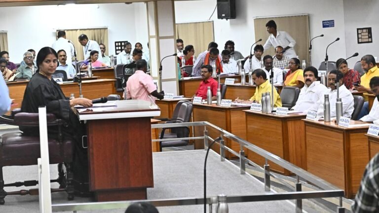 Meeting of the VMC Seee Seee Council Angled Discussion of Drinking Water needs, drainage work in Vijayawada