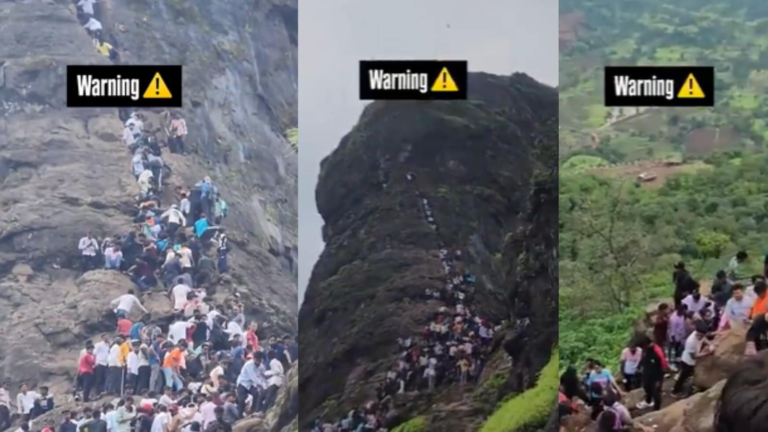 “Hundreds fall to death”: a viral video shows a huge crowd in the Harihar fortress in Maharashtra, Netizens warns of “Stampede” | Tech Word News