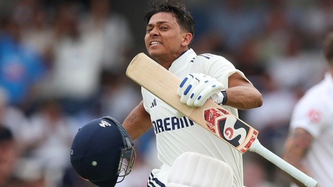 Watch: Yashasvi Jaiswal screams to celebrate after record centuries in Leeds