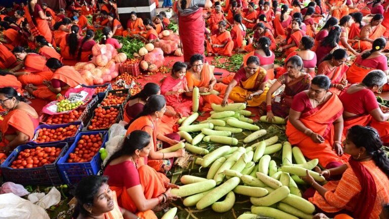Sakambari festival starts at Indrakeeladri