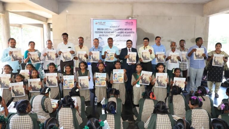 Hindi, Vit-AP University begins the initiative of the development of English language