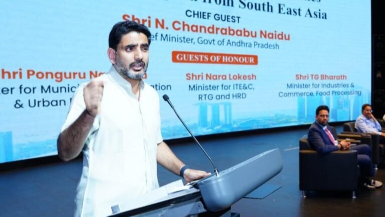 Loksh appeals to Telugu diaspora to invested in Andhra Pradesh and contribute to its growth