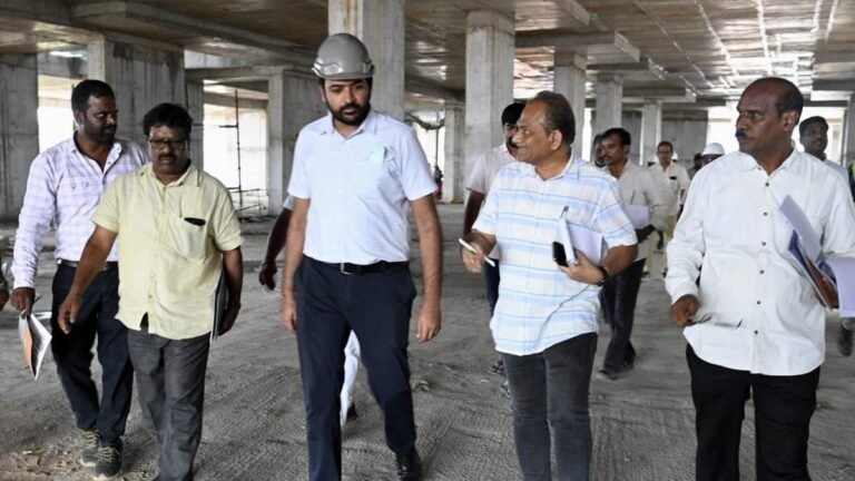 Inspection held on the construction site Tuda Towers