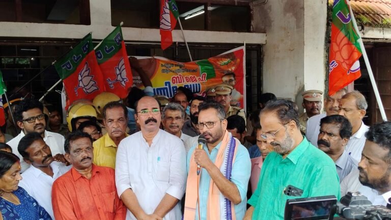BJP protests against the “dismantling” of the public health sector Kerala Govt for the interests of private hospitals