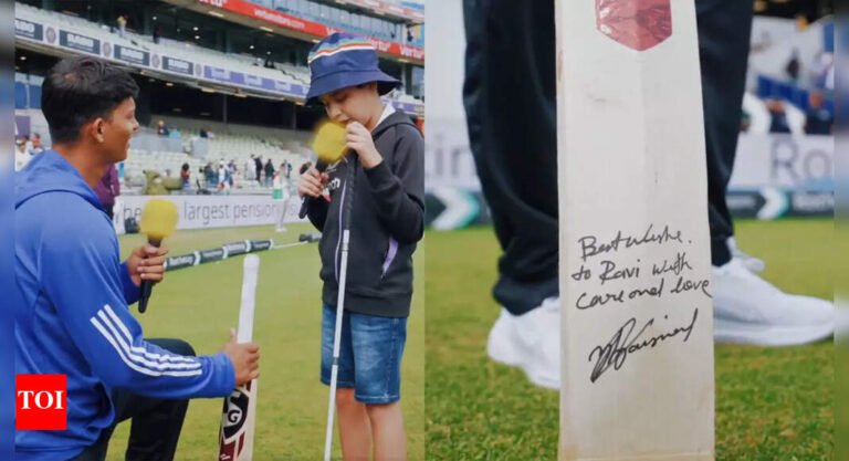 “You are the future of the Indian cricket”: Yashasvi Jaiswal fulfills the wishes of a blind fan with a heartfelt gesture in Edgbaston | Watch | Cricket messages – Tech Word News