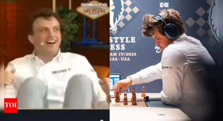 Magnus Carlsen Falters! Hans Neimann cheerful reaction goes viral – watch | Chess News – Tech Word News
