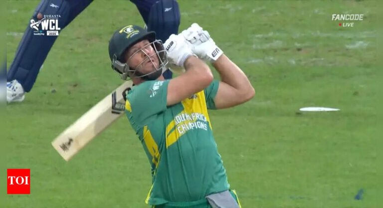 WCL 2025: MR 360 still has it! AB de Villiers will break 41 -ball century vs England Champions – Watch Video | Cricket messages – Tech Word News