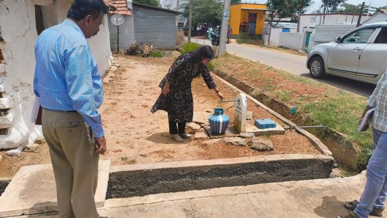 CEO of ZP visits a village in Hanur Taluk after a child’s plea on cm for a lack of water