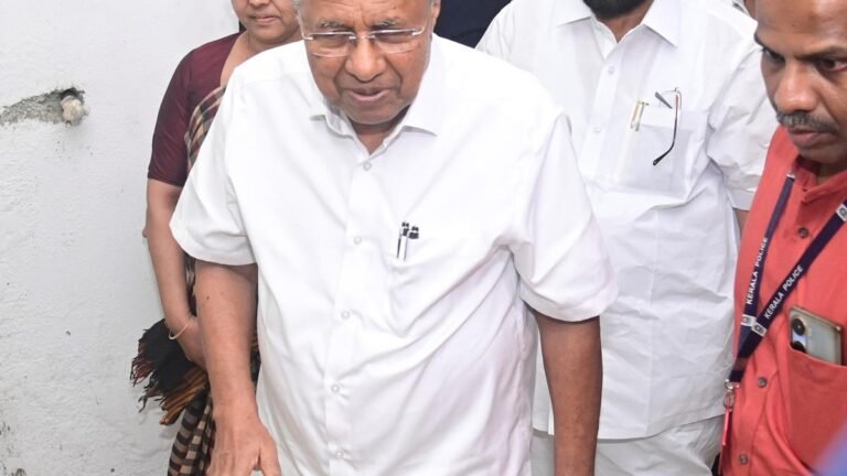 Kerala cm comes to the state after treatment in the US