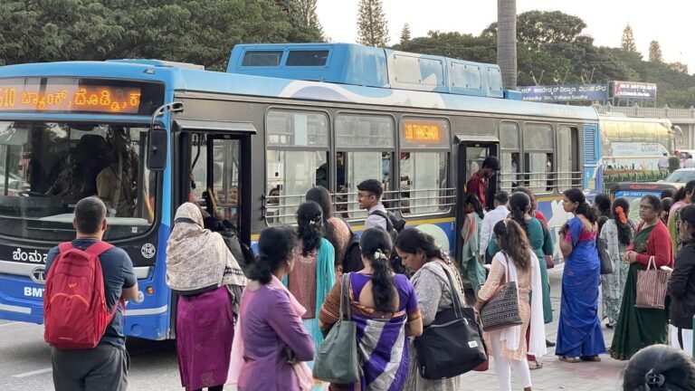 The new BMTC buses get traction with a delay yellow line Namma Metro