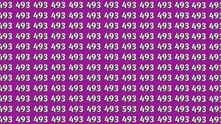 This stunning optical illusion hides number 593; Can you find it in less than 7 seconds? | Tech Word News