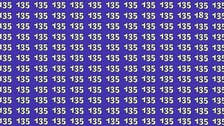 Test Optical Illusion: Need Eagle Eyes to appear ‘183’ in 8 seconds | Tech Word News