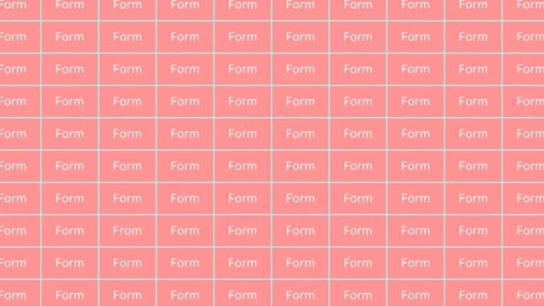 ‘Form’ or ‘from’? This viral optical illusion has a second one when they quarrel their eyes | Tech Word News