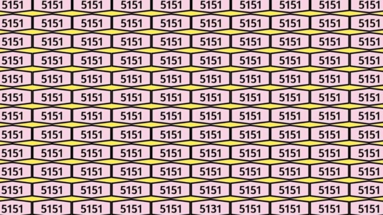 Optical illusion Challenge: You have sharp IQ if you can find 5131 between 5151 in just 5 seconds | Tech Word News