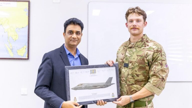 The UK’s expert team returns after the maintenance of the F-35B fighter aircraft