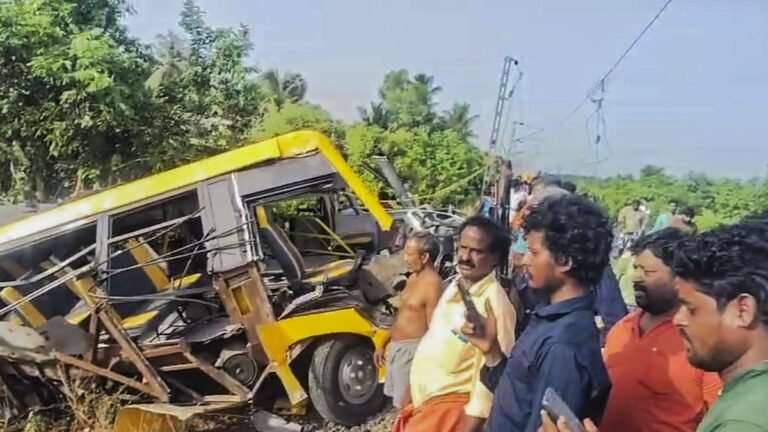 The Southern Railway team begins a question about the Van-Train school collision in the Cuddalore district