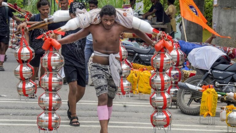 Security reinforced on Kanwar Yatra via Uttar Pradesh