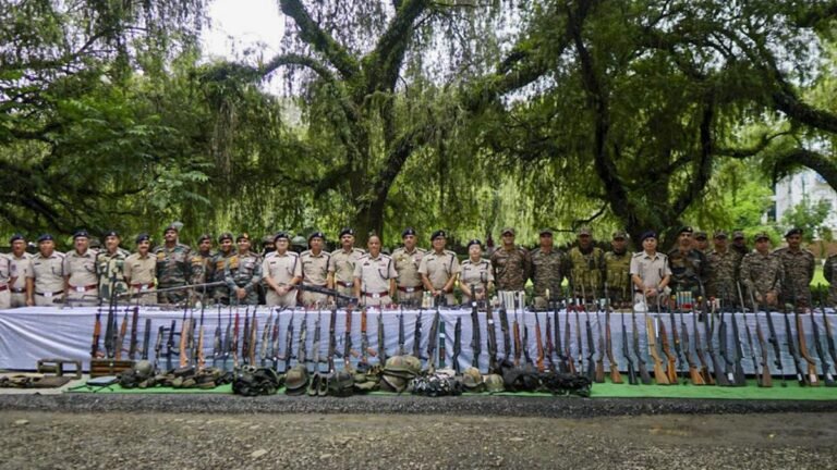 90 firearms, 728 ammunition, explosives confiscated from 5 districts Manipur’s Imphal Valley