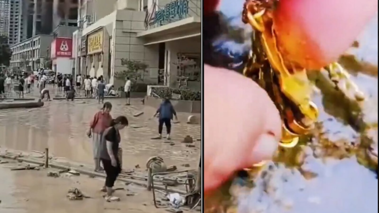 Gold worth over 12 crore retired in China floods; The viral video shows that the locals kick | Tech Word News