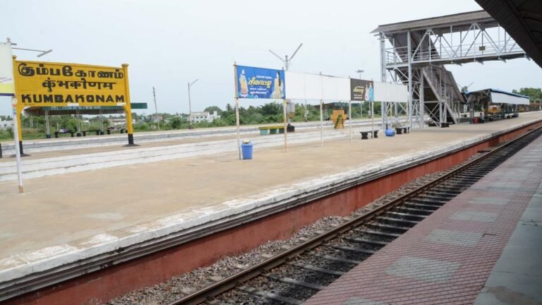 Kumbakonam’s inhabitants urge the center to sanction the new railway line between Needamanghalam and Vriddhachamam