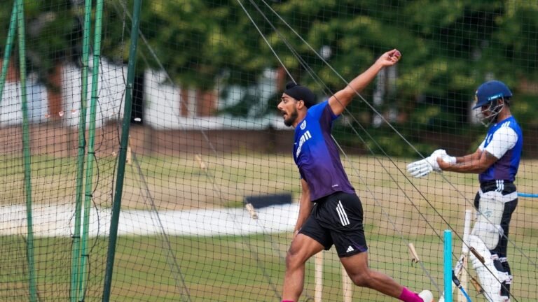 Arshdeep Singh hurt? India Pacer arrives in Manchester with a bandage