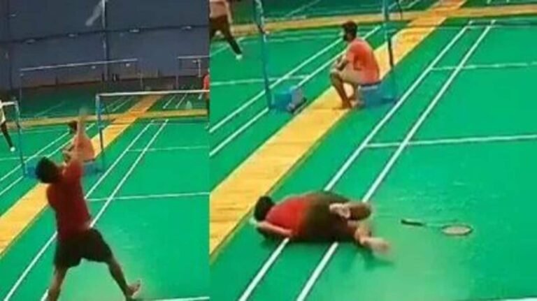 Caught on the camera: The man dies of a heart attack while playing badminton in Hyderabad, the video goes viral | Tech Word News