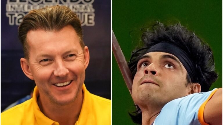 Brett Lee’s modest reaction to the javeline Neer Chopry: Nowhere close