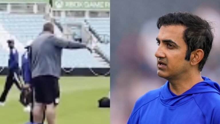 VIDEO: Gautam Gambhir connected to a fire -verbal spit curator