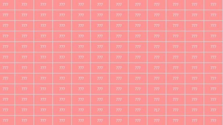 Optical illusion: Only the most attentive can hide the hidden 717 among the 777s ranks; Can you find it in less than 10 seconds? | Tech Word News