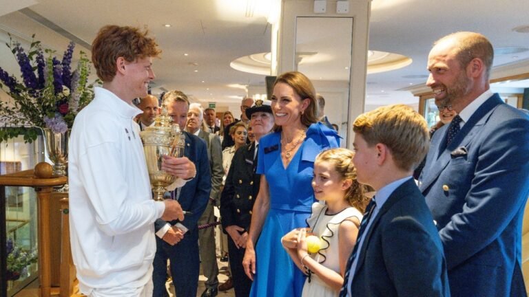 Watch: Wimbledon Champion Sinner brings gifts for Prince George and Princess Charlotte