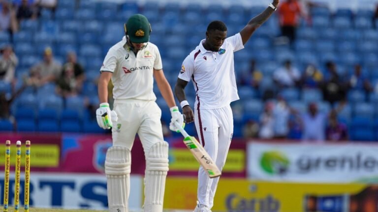 Wi vs aus, 2. Test: Jayden SEALS BALLANCES SCALES AFTER AUSTRALIA DONFICATION DOMPARY 2. Day
