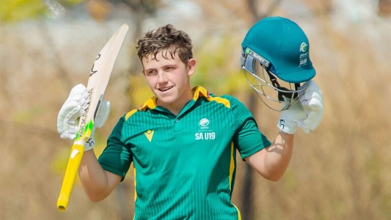 South Africa U-19 Opener beats VAIBHAV SURYAVANSHI on the first 200 in ODI ODI ODI