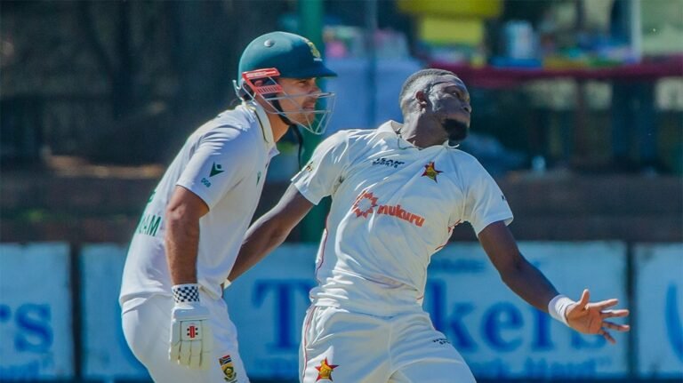 Zimbabwe Pacer Fined, Hand Demerit Point for dangerous throw on Lhuan-Dre Pretorius