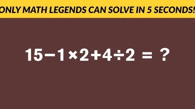 Brain Teaser: If you have solved this puzzle in time, your skills of logical thinking are really impressive | Tech Word News