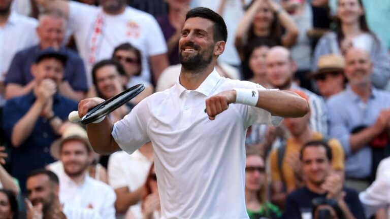 Wimbledon: Novak Djokovic equals the historical record of Chrisa Evert after the semis