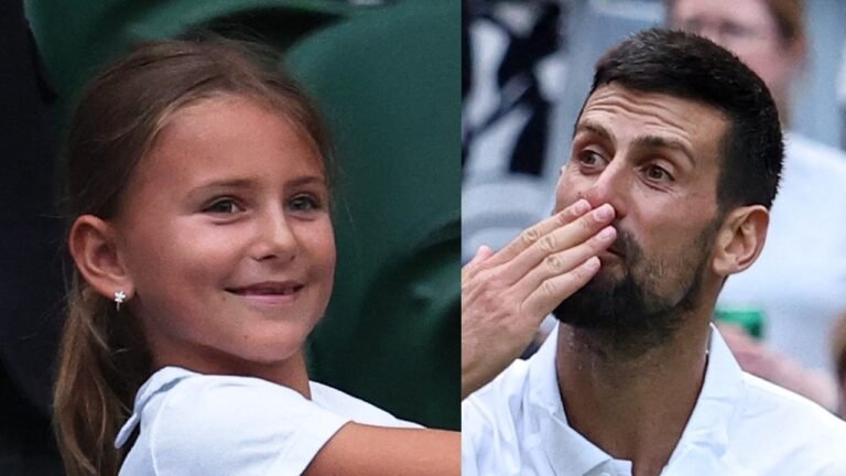 Watch: Djokovic’s daughter gets a heart after imitating a special celebration of the father
