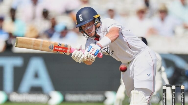 It is not a surface that would go to swing: Ollie Pope o England with a slow batting