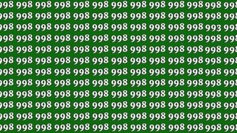 Optical illusion test: Eagle-Eyed People can see “993” | Tech Word News