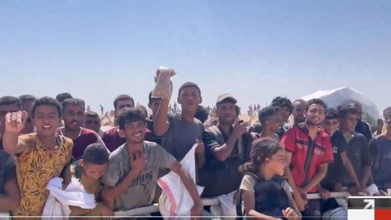 Watch | Palestinians chant “Love You Trump” as Humanitarian Aid with GHF support in the USA distributed in Gaza | Tech Word News
